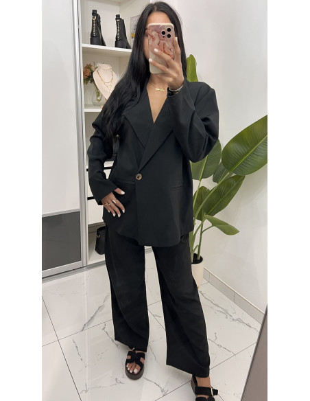 Ensemble tailleur oversize noir