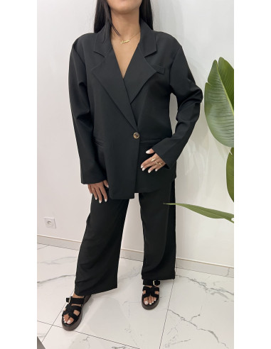 Ensemble tailleur oversize noir