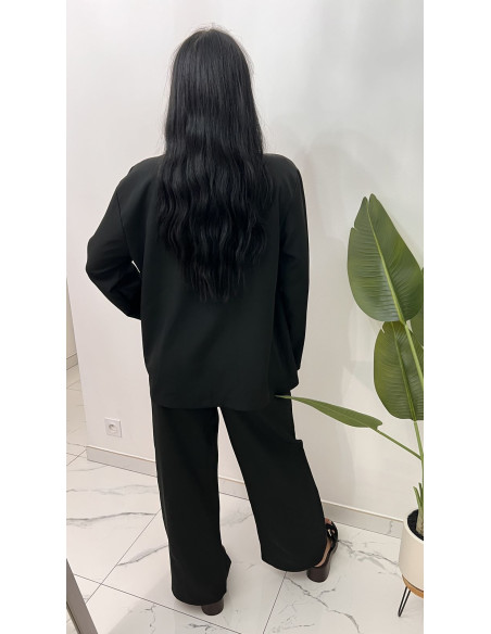 Ensemble tailleur oversize noir