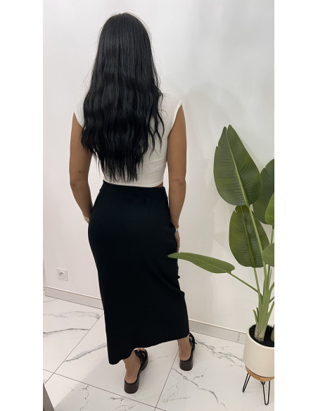 Jupe longue maille fines en viscose