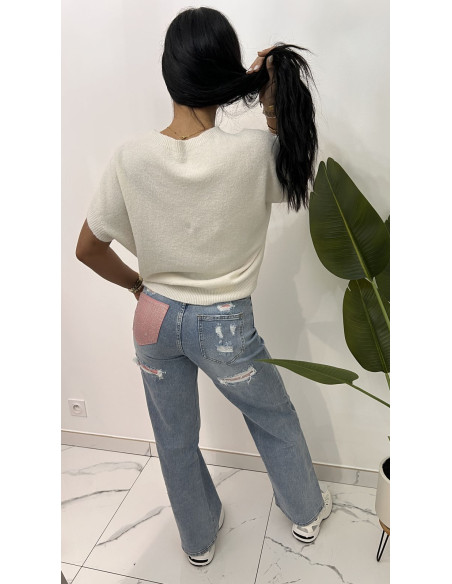 Pull doux col rond en viscose