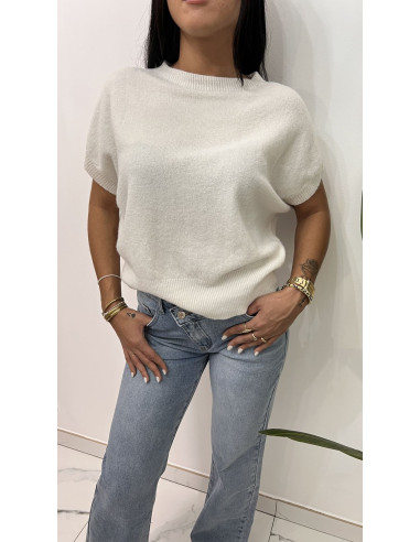 Pull doux col rond en viscose