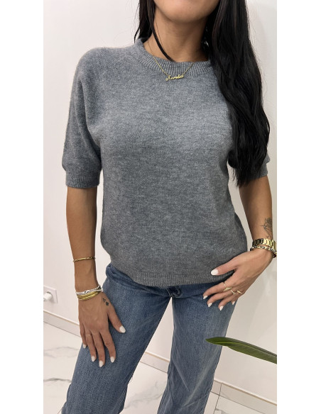 Pull doux manches 3/4 en viscose