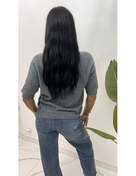 Pull doux manches 3/4 en viscose