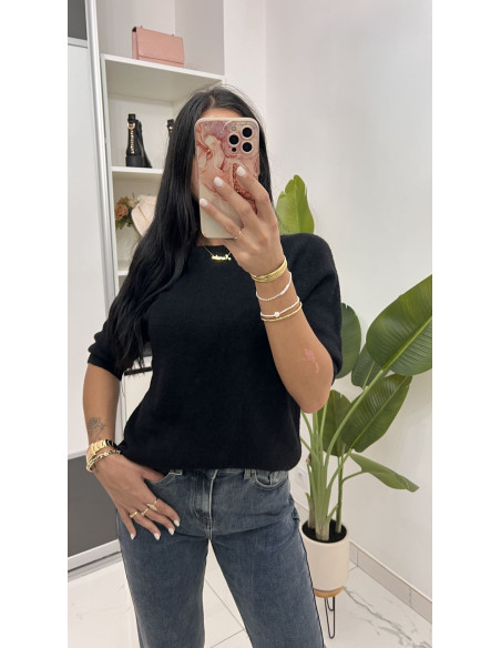 Pull doux manches 3/4 en viscose