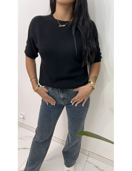 Pull doux manches 3/4 en viscose