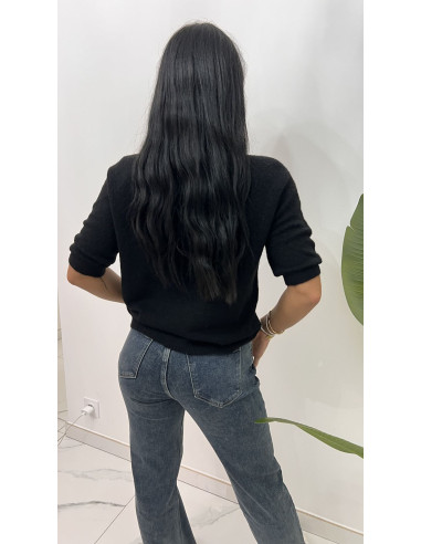 Pull doux manches 3/4 en viscose