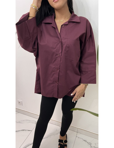 Chemise oversize en coton
