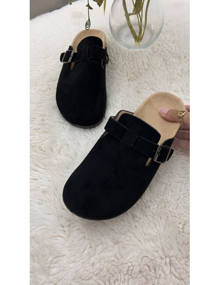 Mules noires confortable