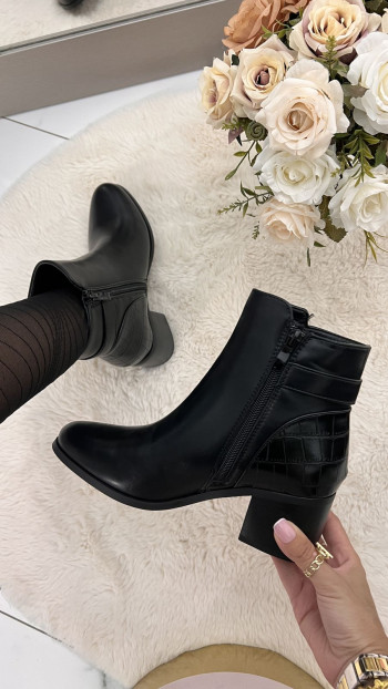 Bottines noires à talons 2