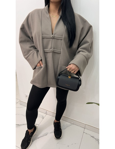 Cape oversize avec poche