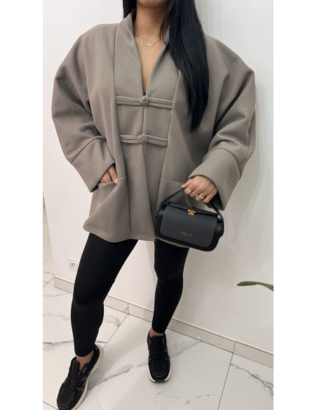 Cape oversize avec poche